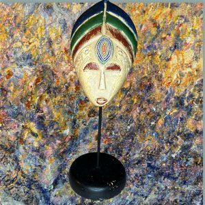 African Tribal Art Fanti Wood Handcrafted In Ghana Decorative Sculpture